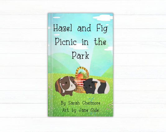 Hazel & Fig Picnic in the Park- children's book, guinea pig book, story book, community book, book about sharing, book about making friends