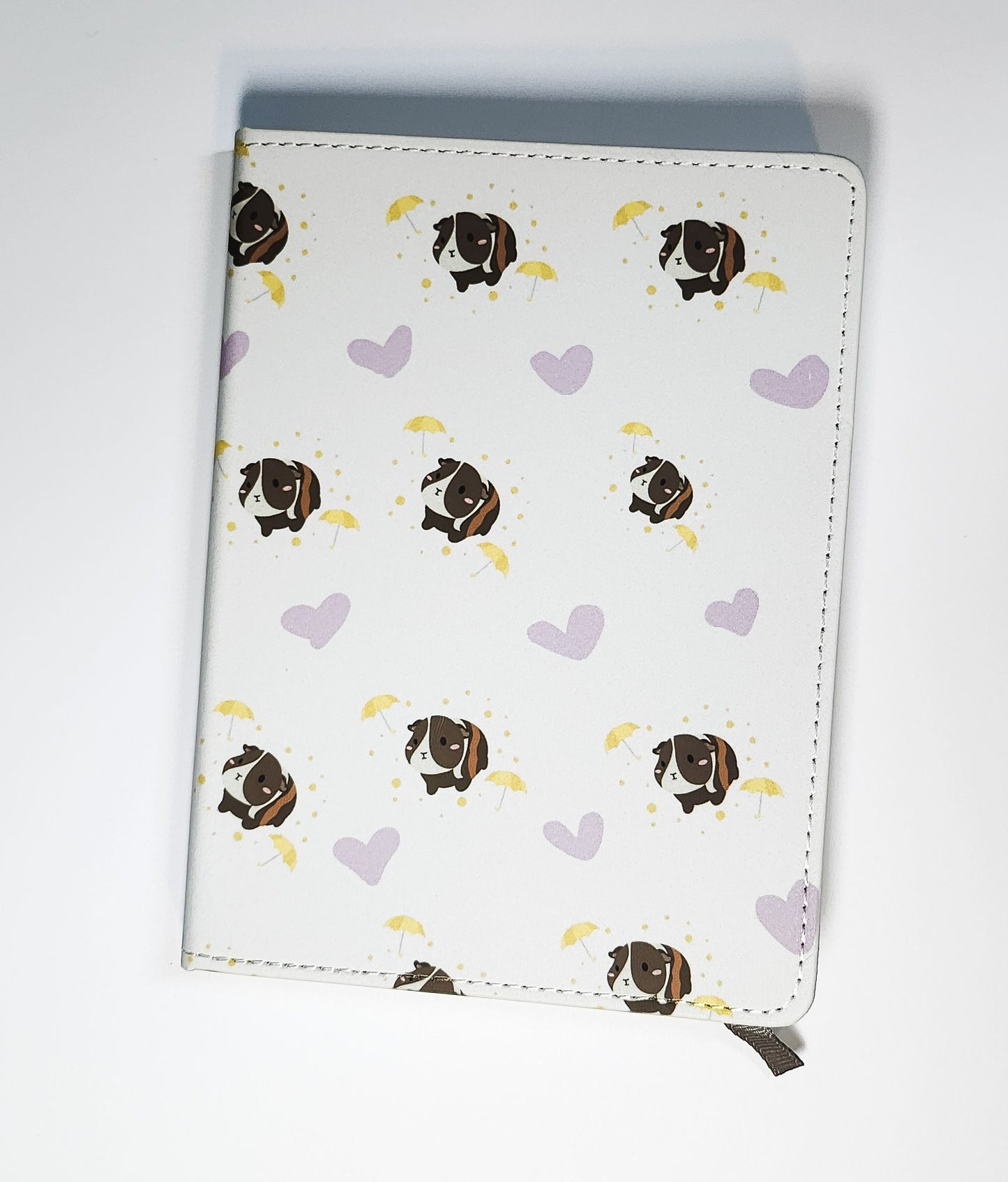 Guinea Pig Umbrella Journal- umbrella notebook, spring notebook, guinea pig notebook, A6 notebook, guinea pig A6 notebook and pen set