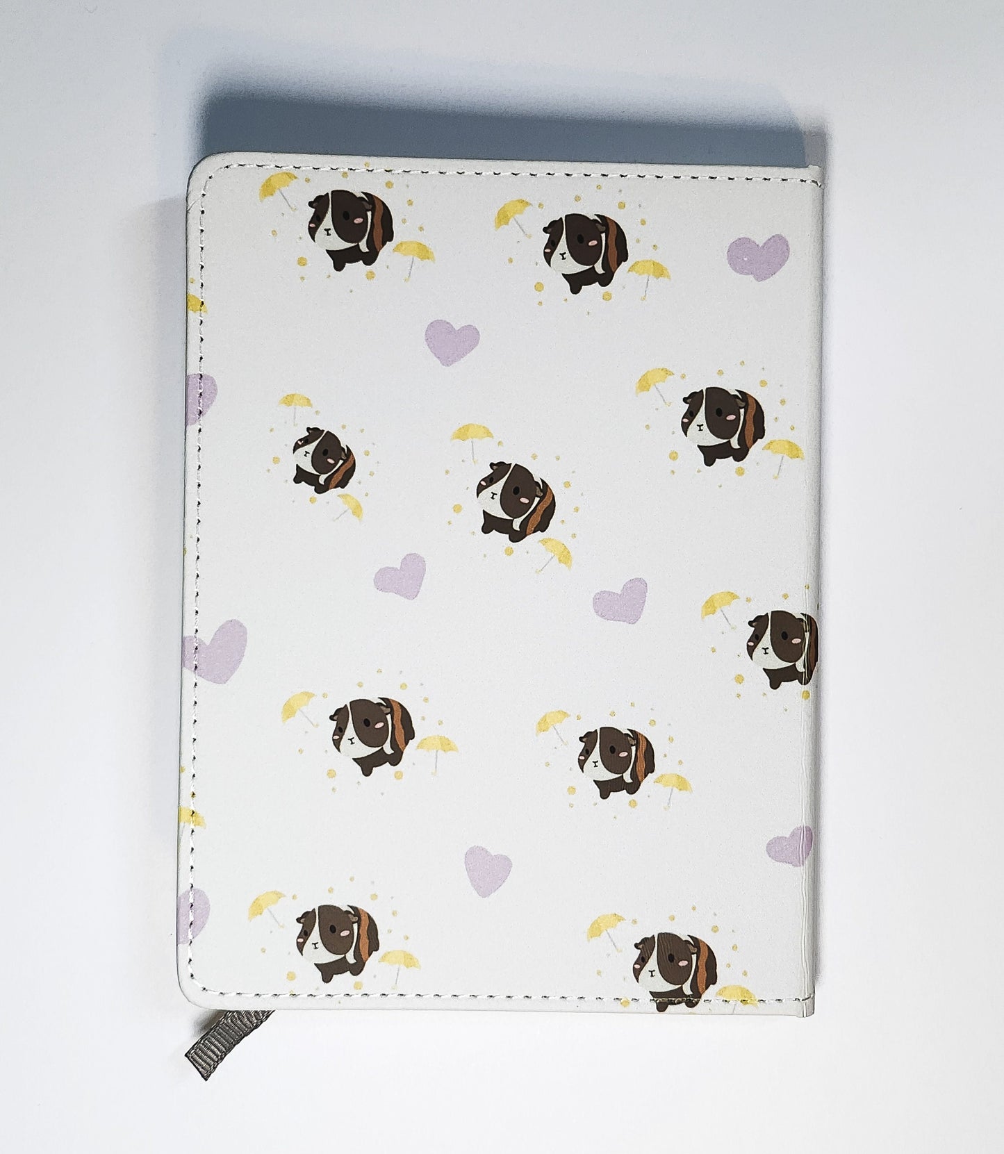 Guinea Pig Umbrella Journal- umbrella notebook, spring notebook, guinea pig notebook, A6 notebook, guinea pig A6 notebook and pen set